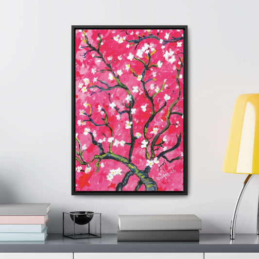 Sakura Flowers - Canvas Wraps | Vertical Frame